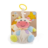 Plush & Co - Mumoo Little Cow Carillón de Peluche de 15 cm - Confortador de Bebé - Animales de Peluche